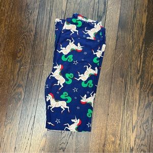 Lularoe leggings - one size OS - NWOT - Christmas unicorns